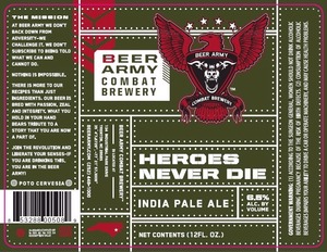 Beer Army Combat Brewery Heroes Never Die October 2014