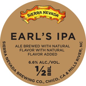Sierra Nevada Earl's IPA October 2014