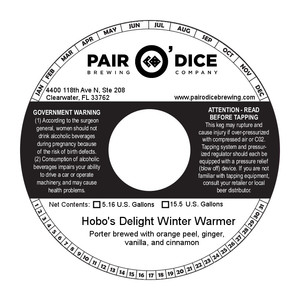 Hobo's Delight Winter Warmer October 2014