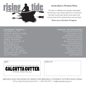 Rising Tide Brewing Company Calcutta Cutter