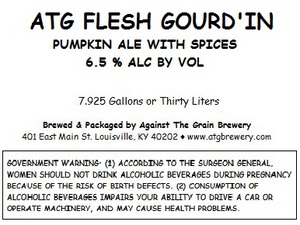 Against The Grain Brewery Atg Flesh Gourd'in