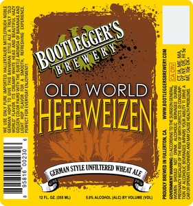 Bootlegger's Brewery Old World Hefeweizen