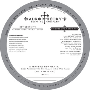 Adroit Theory Brewing Company Persona Non Grata November 2014