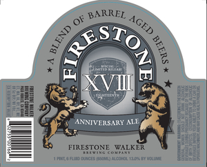 Firestone Walker Brewing Company Xviii Anniversary Ale October 2014