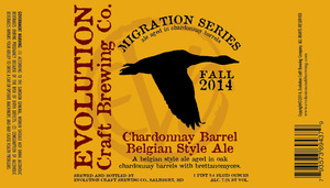 Evolution Craft Brewing Company Chardonnay Barrel