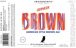 Insurgente Cerveza Brown November 2014