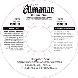 Almanac Beer Co. Dogpatch Sour October 2014