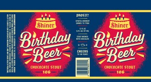 Shiner Birthday Beer October 2014