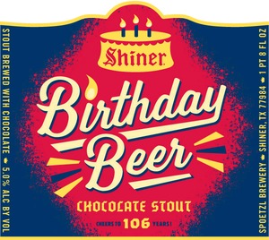 Shiner Birthday Beer