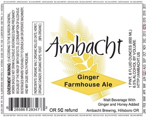 Ambacht Ginger Farmhouse Ale