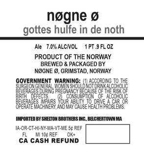 Nogne O Gottes HÜlfe In Der Noth