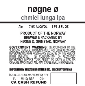 Nogne O Chmiel Lunga IPA October 2014