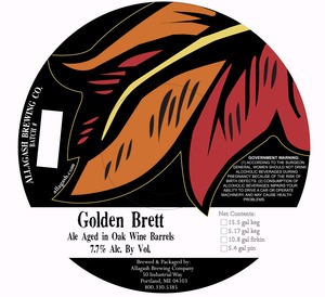 Allagash Brewing Company Golden Brett October 2014