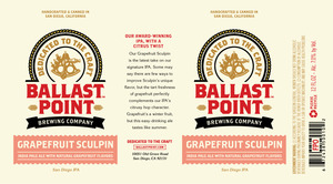 Ballast Point Grapefruit Sculpin October 2014