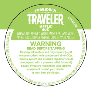 Forbidden Traveler Apple Ale November 2014