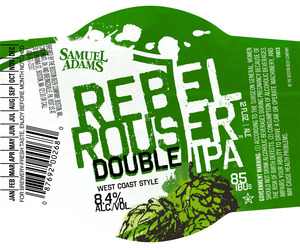 Samuel Adams Rebel Rouser Double IPA November 2014