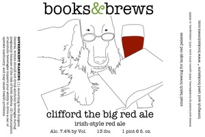 Books & Brews Clifford The Big Red Ale