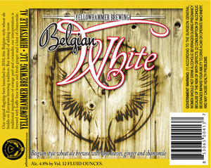 Yellowhammer Brewing Belgian White November 2014