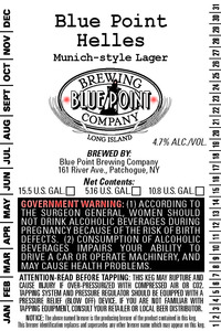 Blue Point Helles November 2014