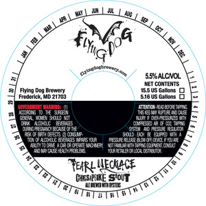 Flying Dog Pearl Necklace Chesapeake Stout November 2014