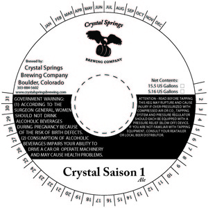 Crystal Saison 1 November 2014