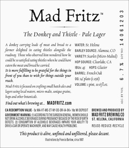 Mad Fritz The Donkey And Thistle November 2014