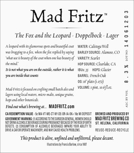 Mad Fritz The Fox And The Leopard November 2014