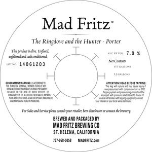 Mad Fritz The Ringdove And The Hunter November 2014