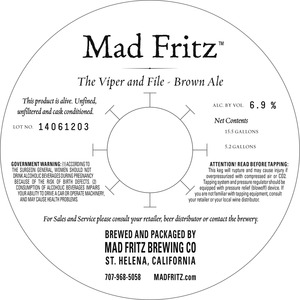 Mad Fritz The Viper And File November 2014