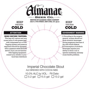 Almanac Beer Co. Imperial Chocolate Stout November 2014