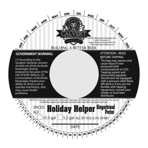 Calvert Brewing Company Holiday Helper November 2014