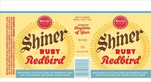Shiner Ruby Redbird November 2014