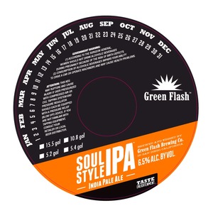 Green Flash Brewing Company Soul Style IPA