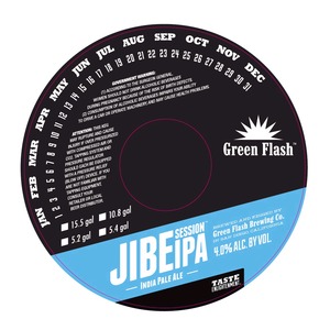 Green Flash Brewing Company Jibe Session IPA December 2014