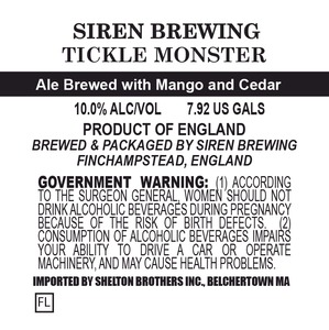 Siren Brewing Tickle Monster November 2014