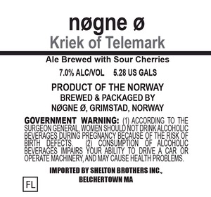 Nogne O Kriek Of Telemark November 2014