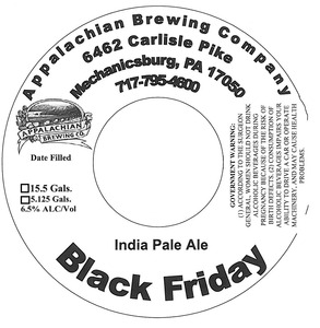 Appalachian Brewing Co. Black Friday