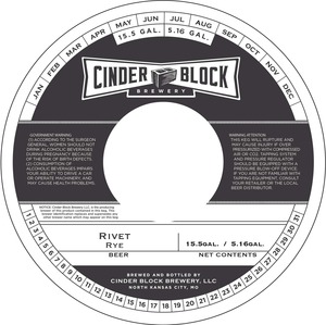 Cinder Block Brewery Rivet Rye