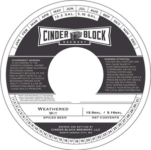 Cinder Block Brewery Weathered Wit