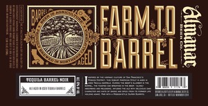 Almanac Beer Co. Tequila Barrel Noir November 2014