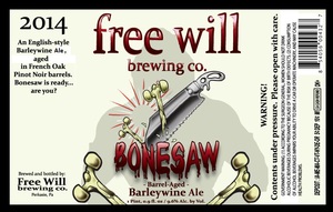 Bonesaw Barleywine Ale November 2014