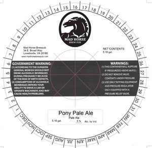 Pony Pale Ale November 2014