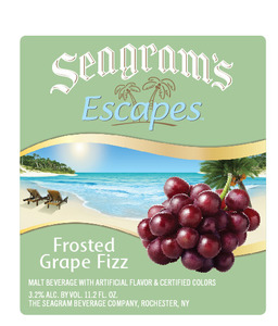 Seagram's Escapes Frosted Grape Fizz November 2014