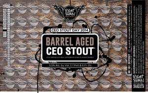 Right Brain Brewery Barrel Aged Ceo Stout November 2014