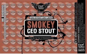 Right Brain Brewery Smokey Ceo Stout November 2014