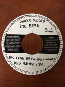 Big Frog Brewing Company Shield Maiden Rye Beer