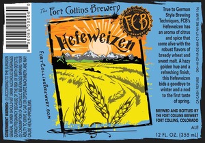 Fort Collins Brewery Hefeweizen November 2014