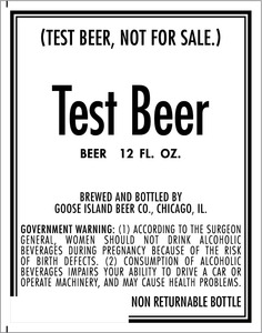 Goose Island Beer Co. Test