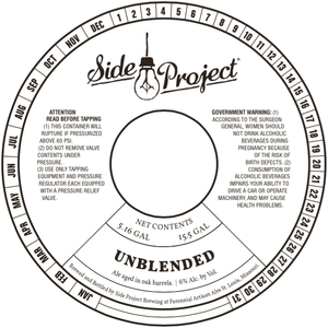 Perennial Artisan Ales Unblended November 2014