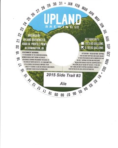 Upland Brewing Company 2015 Side Trail #3
